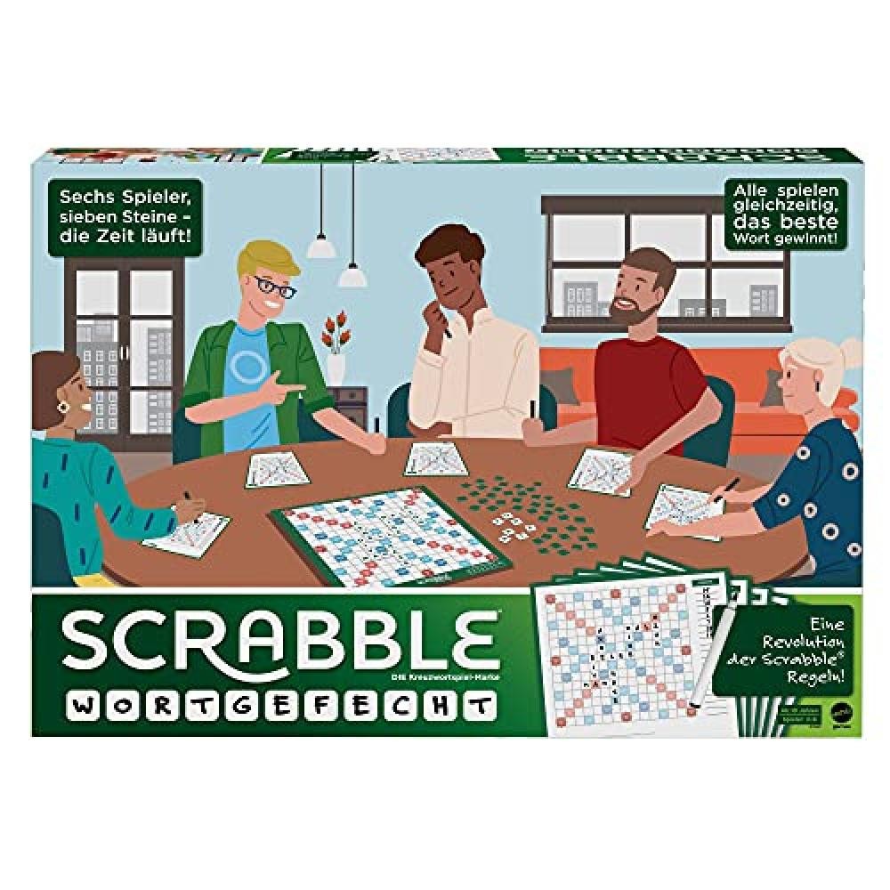 Mattel Games GTJ27 - Scrabble parole, gioco da tavolo, gioco di famiglia, design