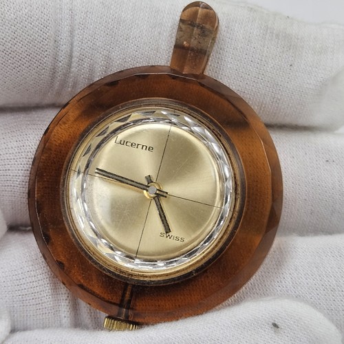 Montre Femme Vintage Lucerne Suisse - Mécanique à Remontage - Bracelet Or Blanc - Luxe Rétro