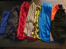 Men's Teen Boy Lot 7 BOARD Beach Swim Shorts Man Sz S JERSEYS Unlined Sports