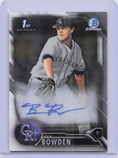 2016 Bowman Draft - Chrome Draft Pick Autographs #CDA-BB - Ben Bowden-FBC, AU