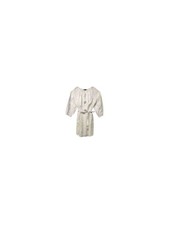 INC Womens Belted Bell Sleeve Tie Neck Above The Knee Fit + Flare Dress