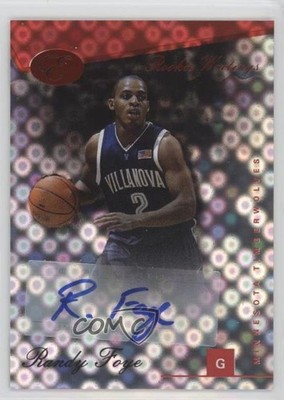 2006 Bowman Elevation Rookie Writings Red 47/59 Randy Foye #RWA-RF Auto RC 0c2