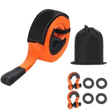 Uimoso Car Tow Strap 3 X 30 36000 Lbs Heavy Duty Emergency Rope