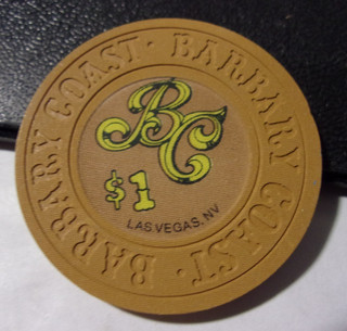 BARBARY COAST HOTEL CASINO $1 hotel casino gaming poker chip Las Vegas NV