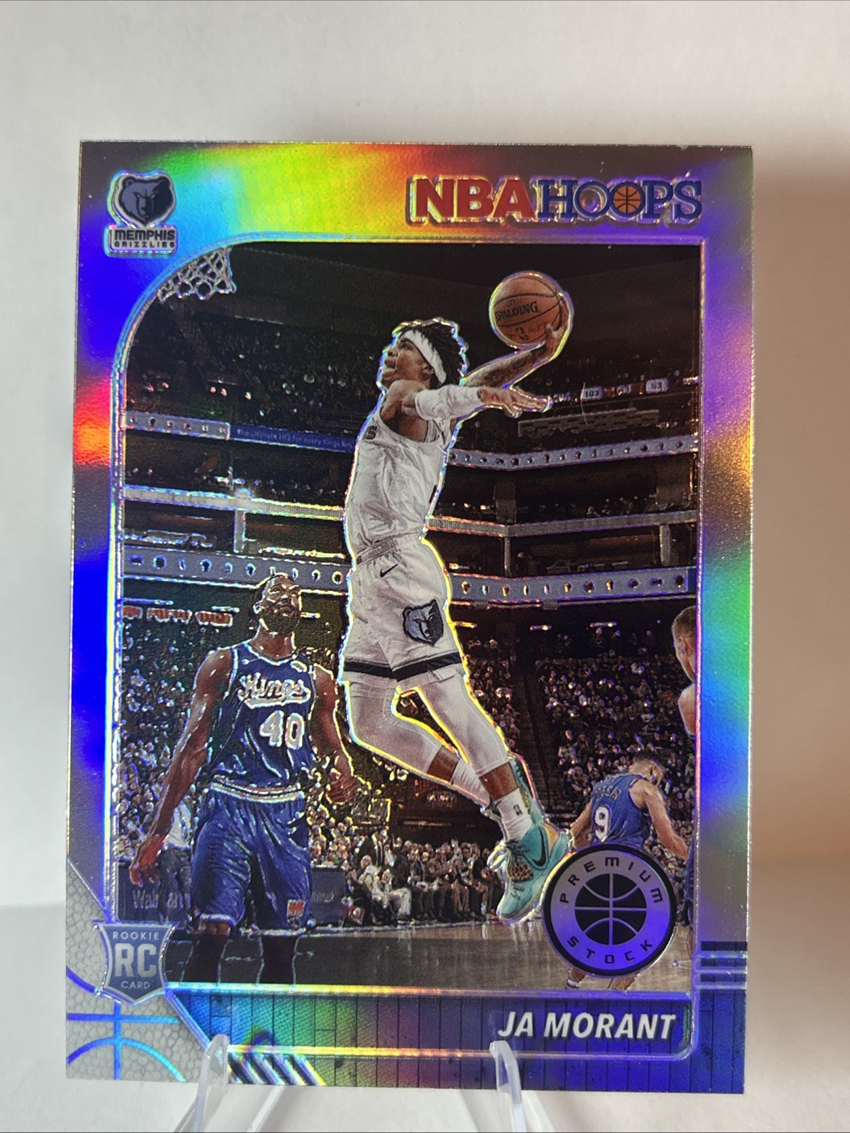 2019-20 Panini NBA Hoops Premium Stock - Ja Morant #259 Silver Prizm (RC)