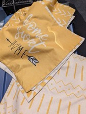 Set Of 8 Yellow Pillow Shams Decorative