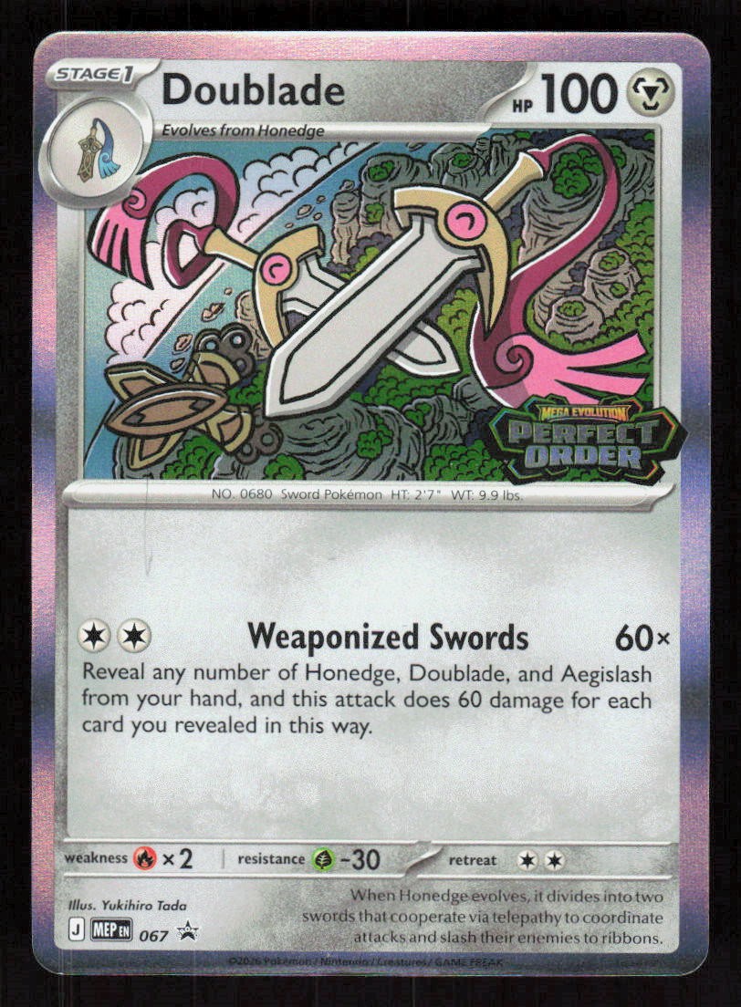Pokemon Doublade Stamped 067 Promo Holo ME: Mega Evolution Promo (NM)