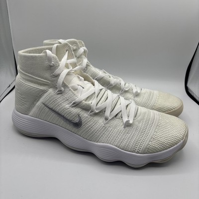 Nike Hyperdunk Flyknit Basketball Shoes Men's Size 15 White 917726