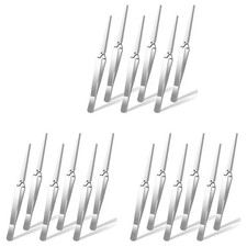 1X Craft Tweezers, 18 Pieces Locking Tweezers Reverse Tweezers for Crafting4689