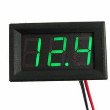 Led 12v 24v Digital Display Voltmeter Car Motorcycle Voltage Gauge Panel Meter