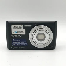 Sony Cyber-shot DSC-W510 12.1MP Digital Camera - For Parts or Repair - Powers On