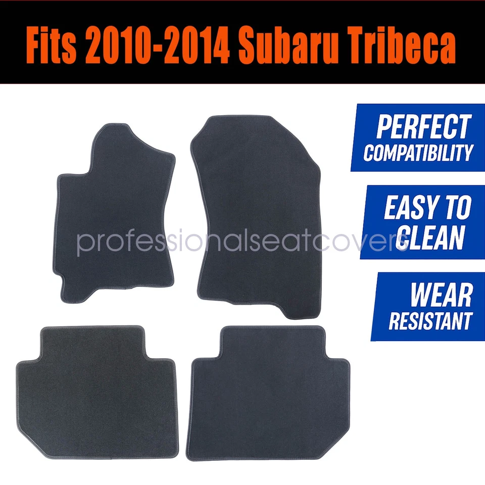 Alfombrillas delanteras y traseras alfombra terciopelo impermeable para Subaru Tribeca 2010-2014 Foto 3 de 4