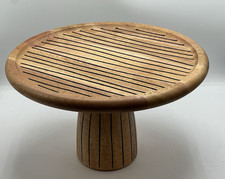 Artisan Crafted Natural Elements Wooden Pedestal Cake/Cupcake Stand