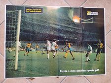REAL MADRID JUVENTUS COPPA CAMPIONI 22-10-1986 GOAL ANNULLATO MAXI POSTER 78X56