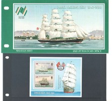 Isle of man presentation pack Manx Saling Ships 1863-1988 Mini sheet