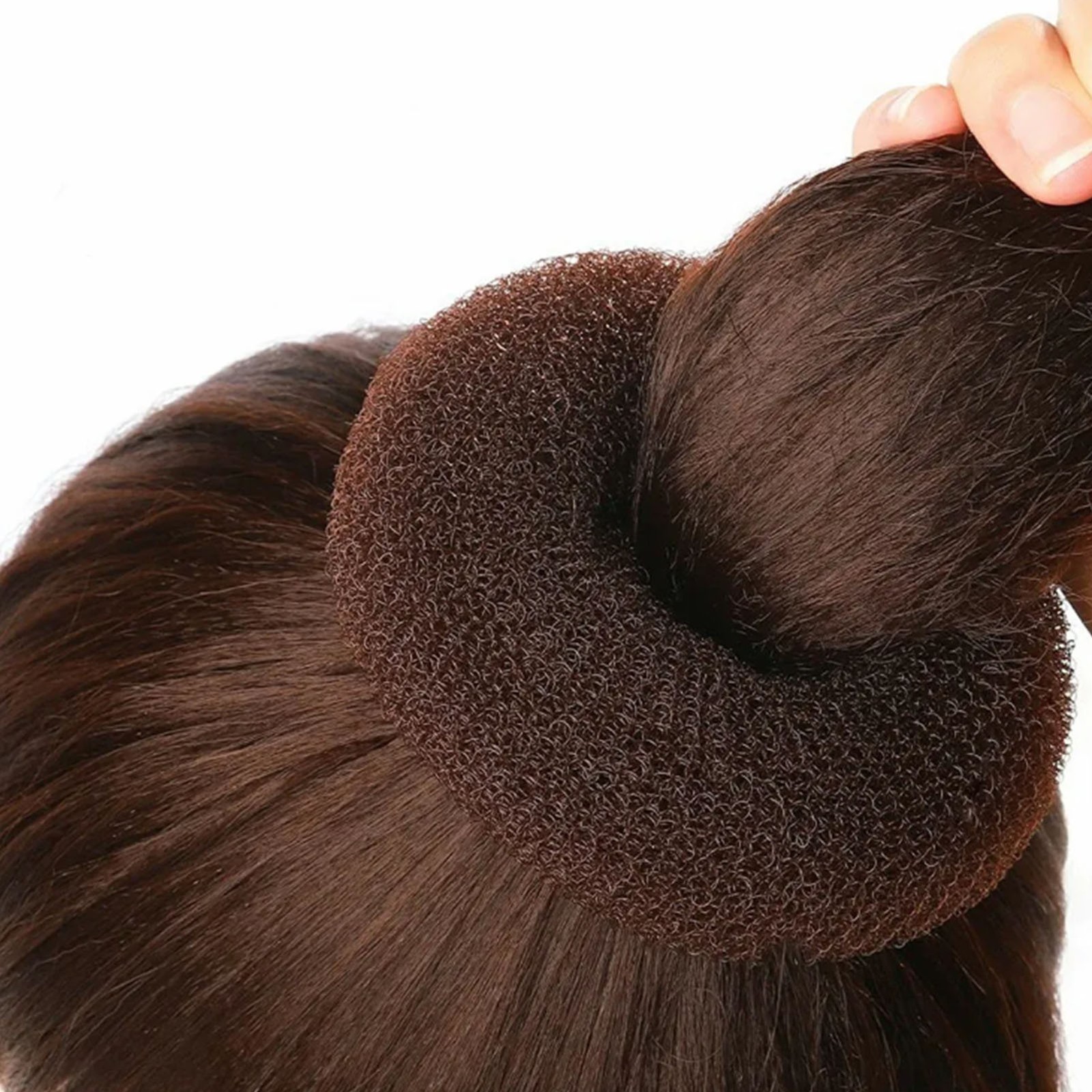 Hair Bun Maker Set Different Sizes Elastic Hair Donut Bun Maker Set With Hair