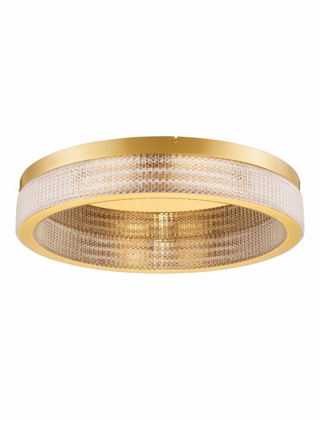 Nova Luce Kinara Deckenleuchte Gold 60 Cm Led 70 W Dimmer 3000 K IP20 WohnräUme-image