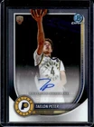 2025-26 Bowman Taelon Peter Chrome Auto Autograph RC Rookie #BCA-TE Pacers