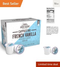 Delightful French Vanilla Cappuccino Pods - 24 Count for Instant Indulgence