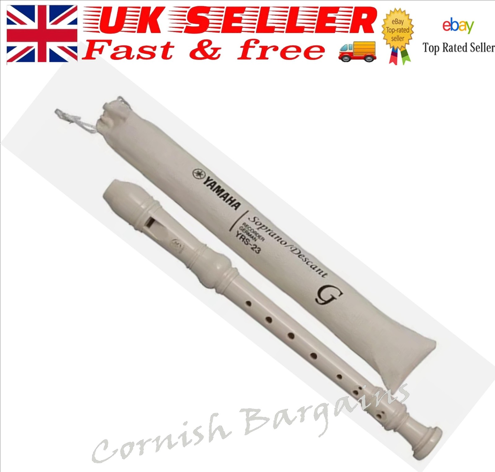 Yamaha Soprano Descant Plastic Recorder YRS-23 NEW
