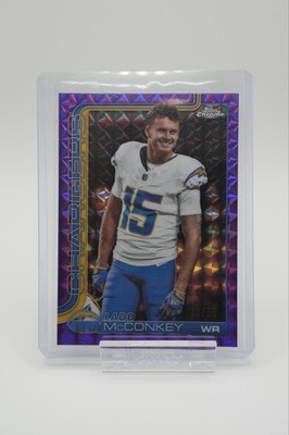 2025 Topps Chrome - #156 Ladd McConkey Image Variation Purple /75 - LA Chargers