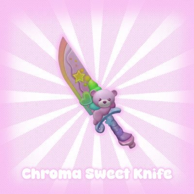 Chroma Sweet Knife MM2 Godly Knife / Cheap and Quick Delivery (Murder Mystery 2)