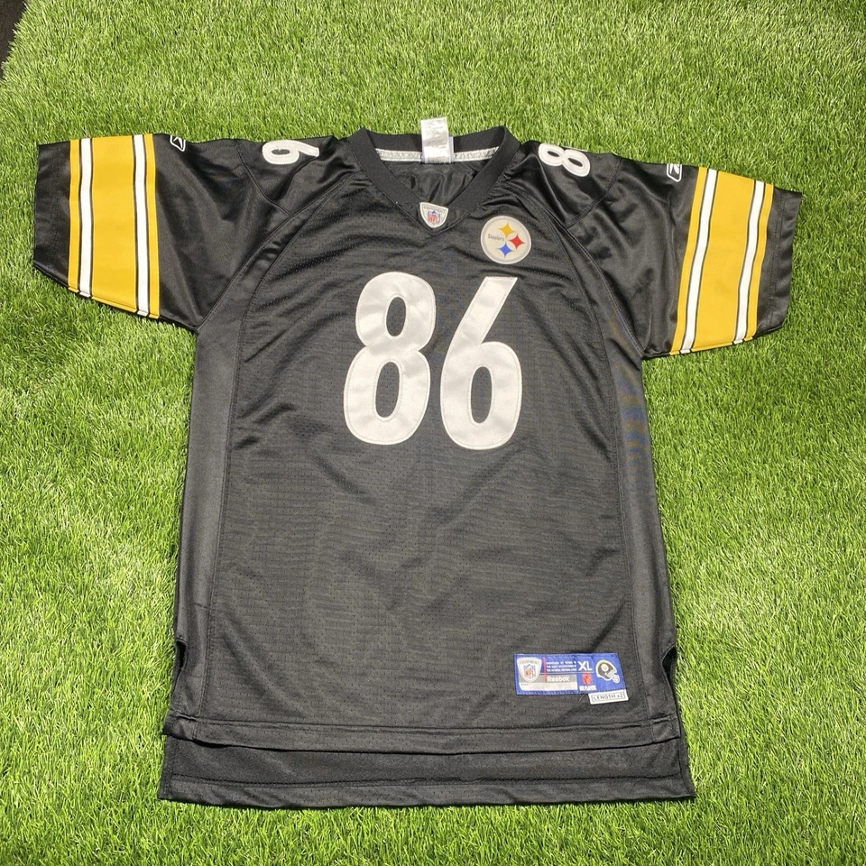 Camiseta Hines Ward Pittsburgh Steelers Reebok Feminina Extra Grande Costurada +2 Preta 18/20 - Imagem 2 de 4
