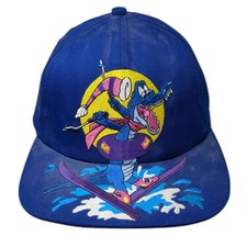 Disney Blizzard Beach Ice Gator Blue Snapback Hat One Size Made in USA Graphics