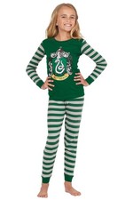 Harry Potter Slytherin Tight Fit 2 Piece Pajama Set 10 