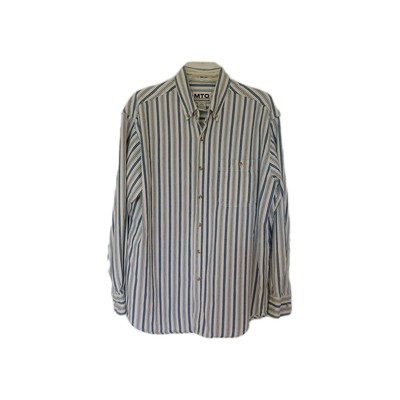 MTO International Mens Sripe Shirt Sz M Vintage