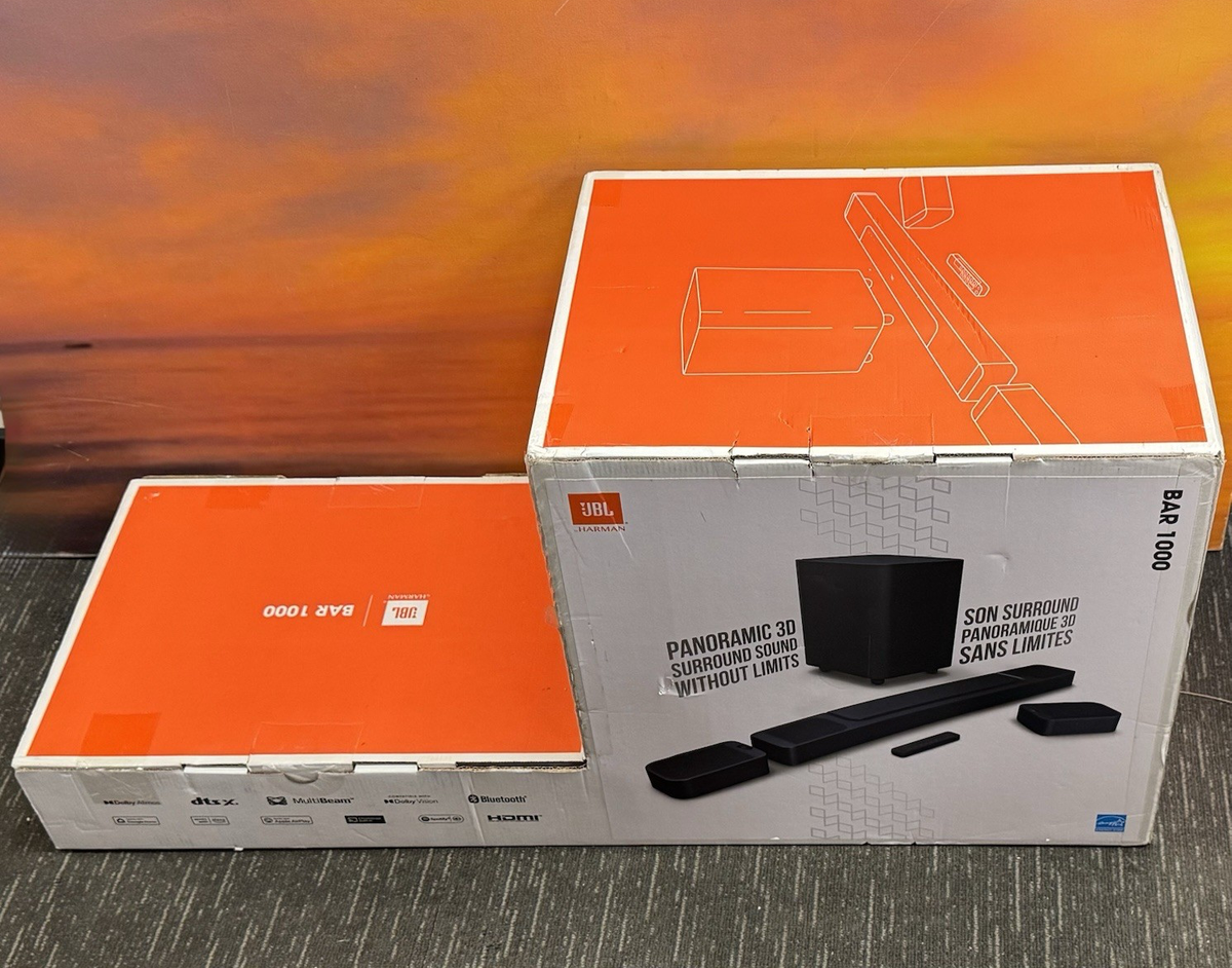 JBL - BAR 1000 7.1.4-Channel Soundbar w/ Detachable Surround