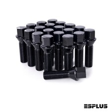 20 Black M12x1.5 Acorn Lug Bolts 40mm Extended For 82-13 Bmw 325i 120i 328i M3