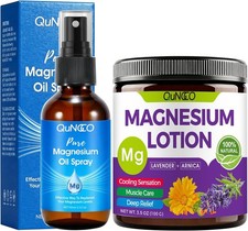 Pure Magnesium Oil Spray  Lotion Set for Sleep,Leg,Muscle Relaxation   Unscen