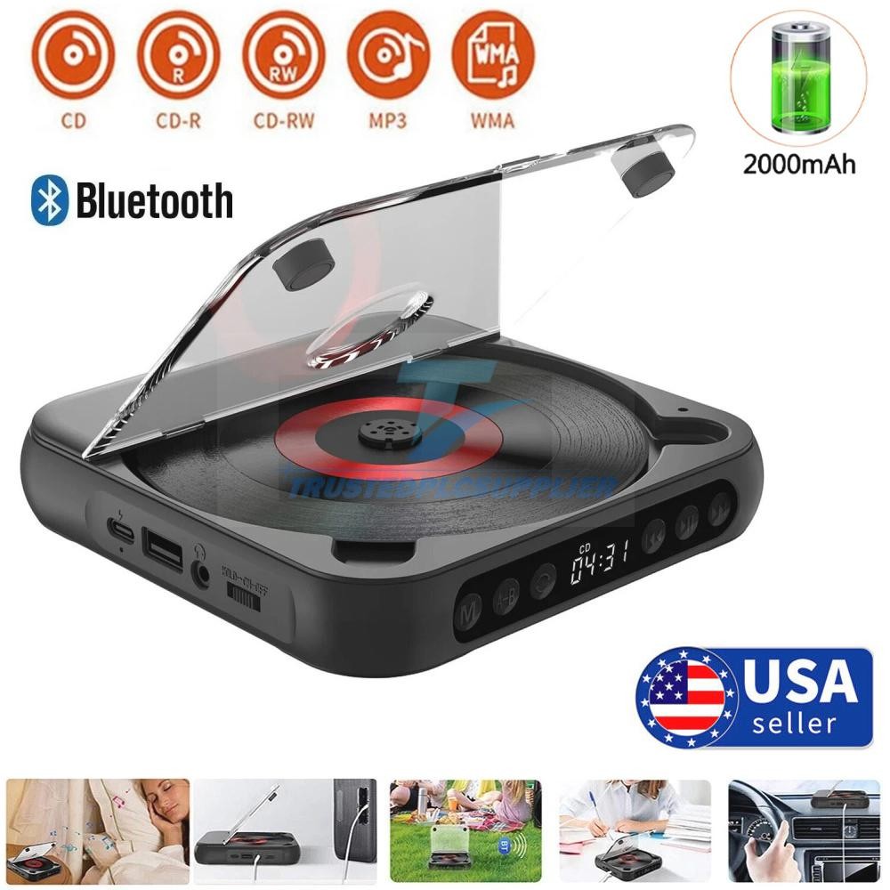 With Bluetooth Portable Personal Cd Players For Car Home