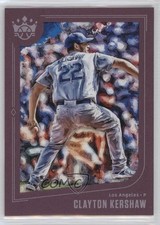 2019 Panini Diamond Kings Short Print Plum Framed Clayton Kershaw #142 0xz8