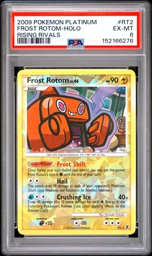 2009 POKEMON PLATINUM RISING RIVALS #RT2 FROST ROTOM-HOLO PSA 6