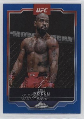 2025 Topps Chrome UFC Blue Refractor 20/150 Bobby Green King Green #99 1co7