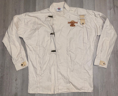 Samurai Jeans Zamurai Shirt XS Beige Toggle Clasp Frog Style Utility