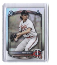 Matt Barr 2025 Bowman Draft Chrome Refractor