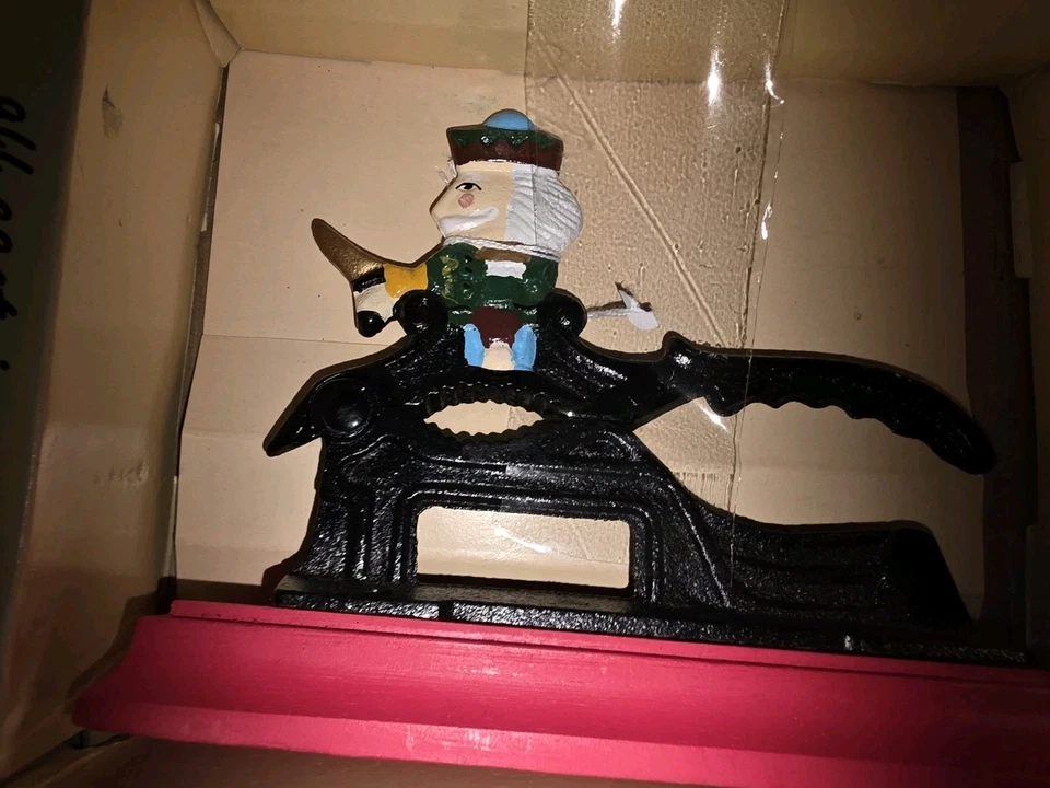 Vintage Nut Christmas Cracker In Box Made Of Cast Iron - Image 4 of 4