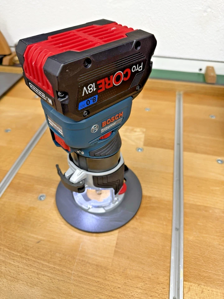 Bosch GKF 18V-8 Floor Plate Skid Plate Outsole Milling Plate from HPL, Round!!! - Image 2 of 4