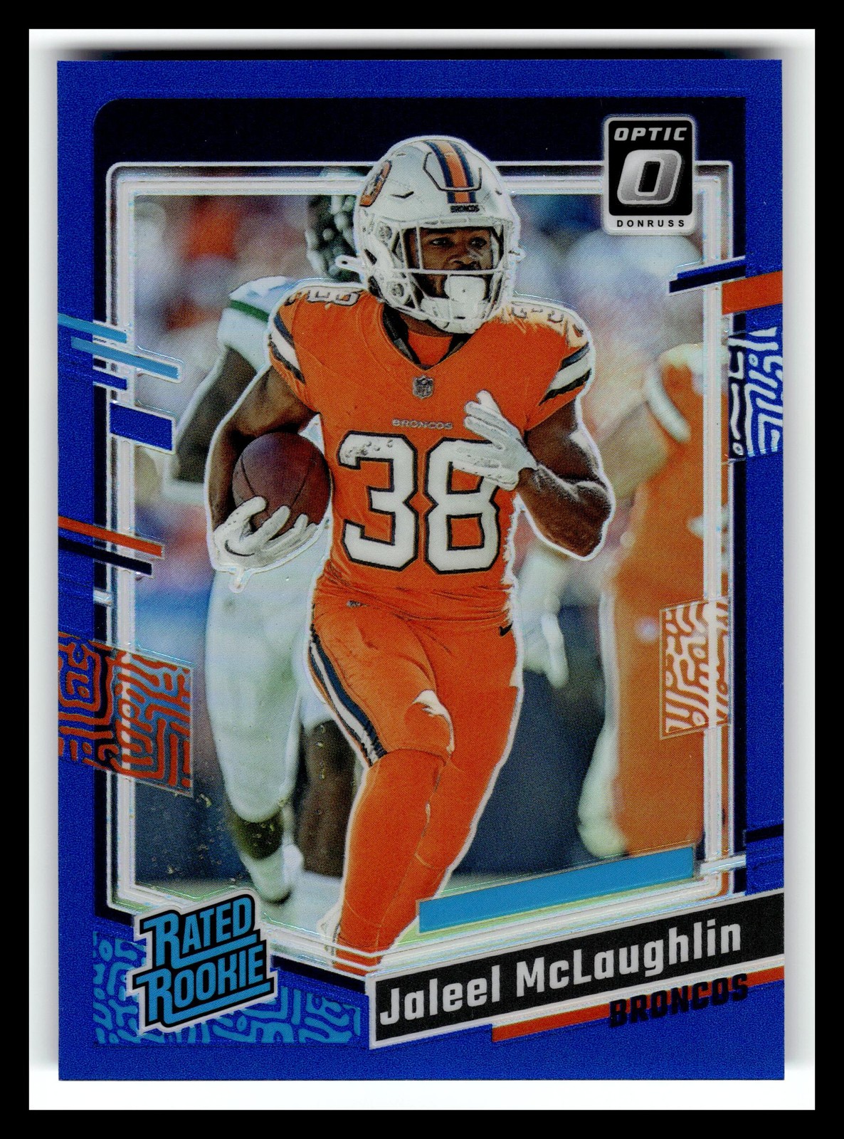 2023 Donruss Optic #232 Jaleel McLaughlin Blue #/199