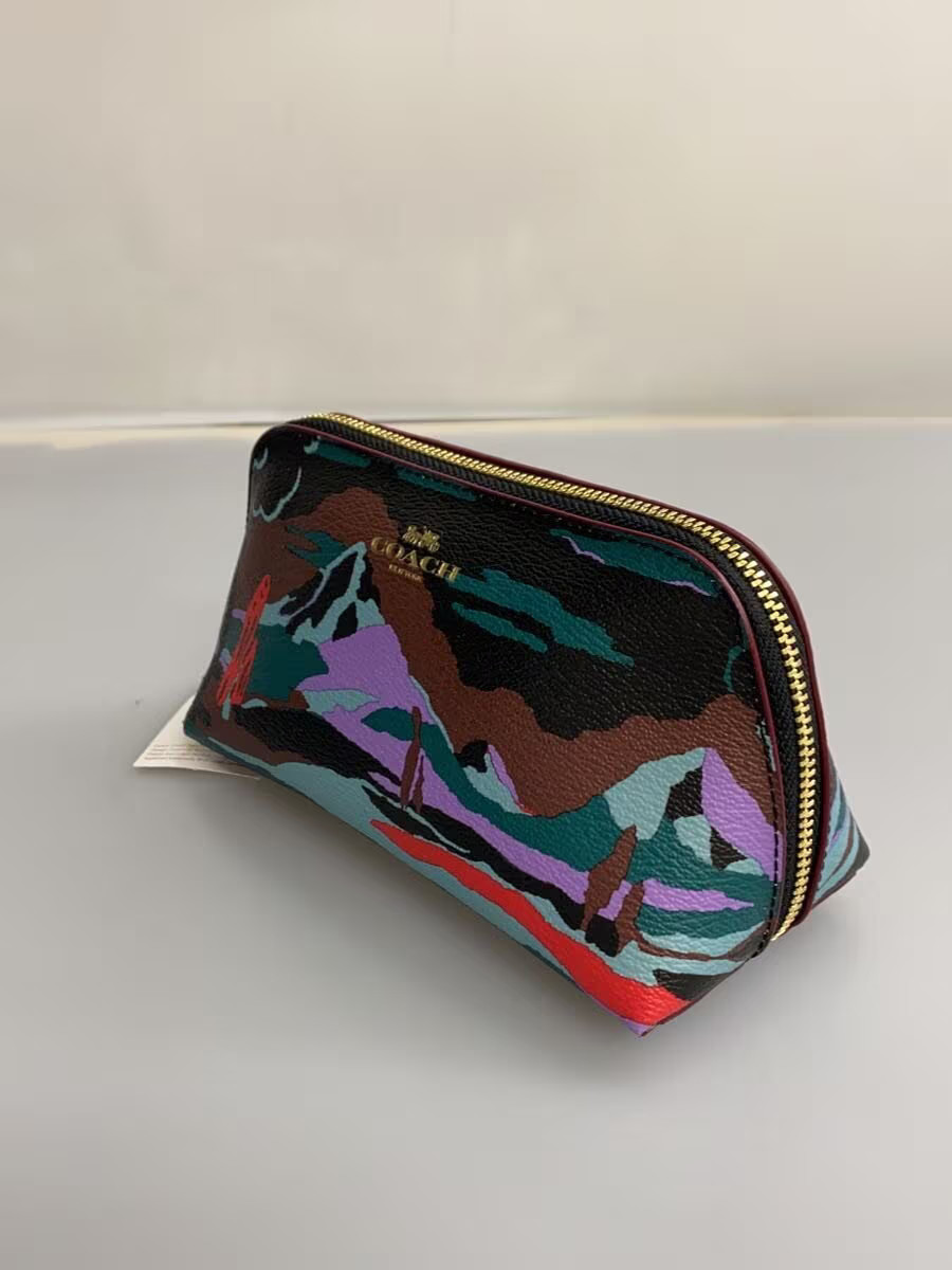 COACH Landscape Pattern Pouch PVC Multi color All… - image 2