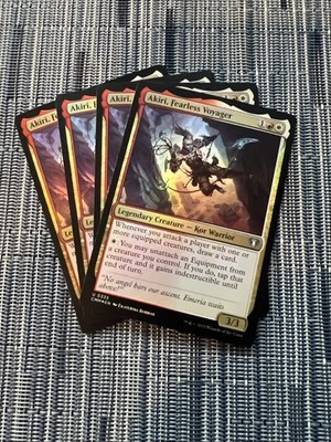 4x Akiri, Fearless Voyager -  Commander Masters - FOIL - MTG