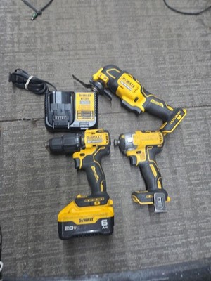 Dewalt Impact Driver & Oscillating Tool & Drill W/ 1 Battery And Charger 