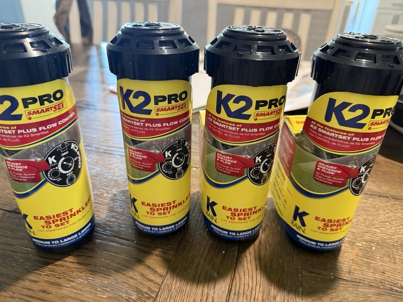 K2 Pro Smartset Plus Flow Control Sprinklers Lawn Model # 10031 - NEW (Set of 4)