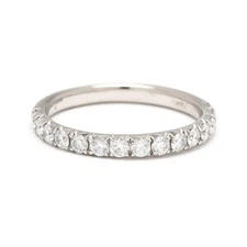 Diamonds Direct .50ctw Diamond Band Ring, 14k White Gold, Ring Size 5.25