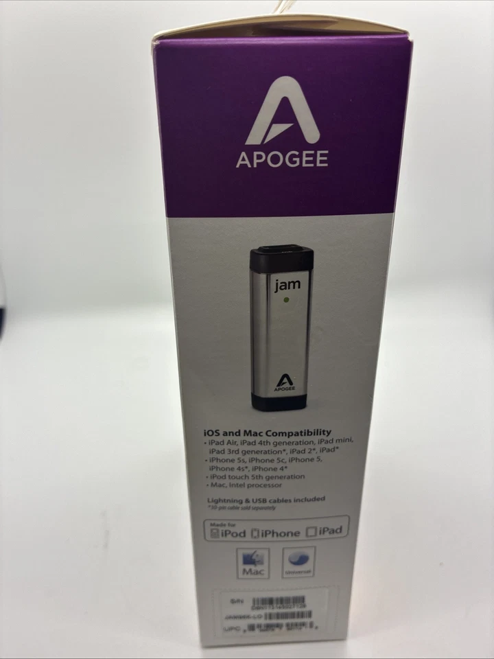 Apogee Jam 96K Guitar Interface For IPhone IPad - Image 2 of 4