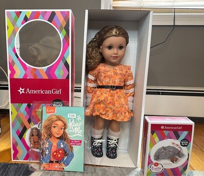 American Girl World by Us Evette Peeters 18 inch Doll, Book, & Accessories NIB