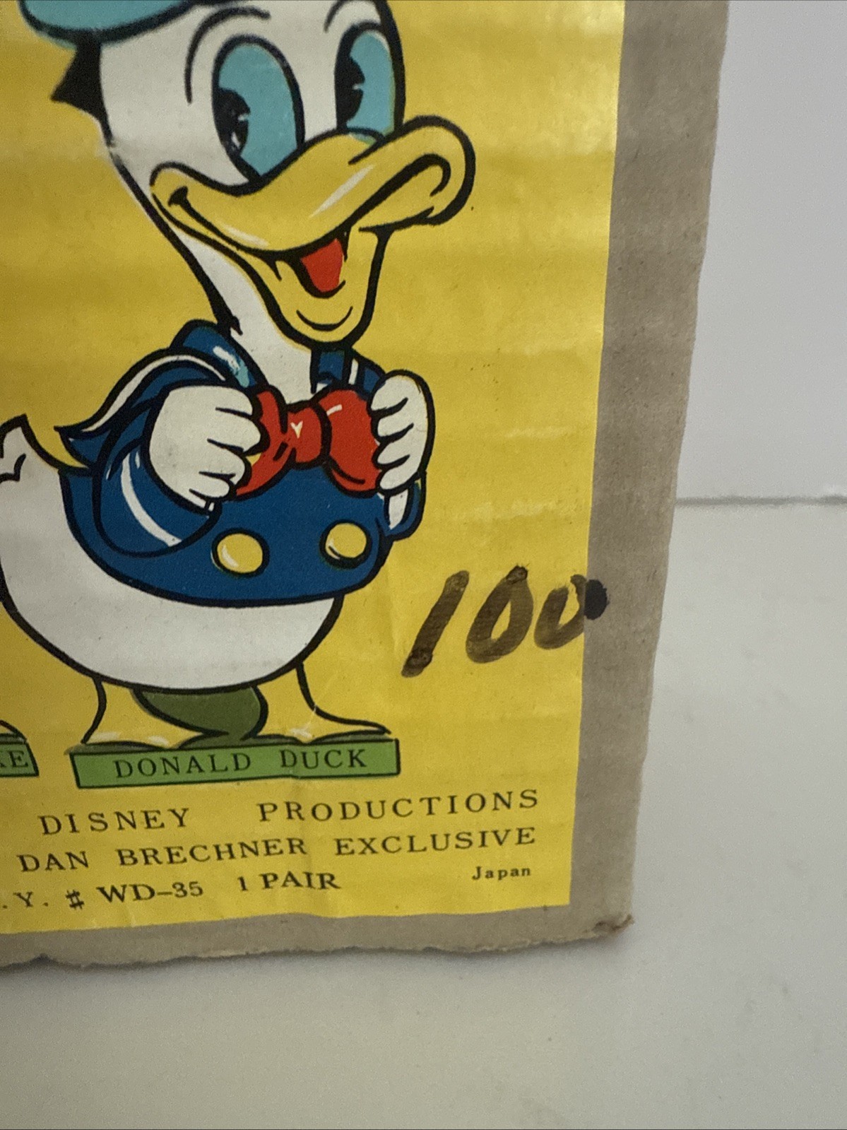 Vintage Walt Disney Donald Duck & Ludwig Von Drake Salt & Pepper Shakers W/ Box